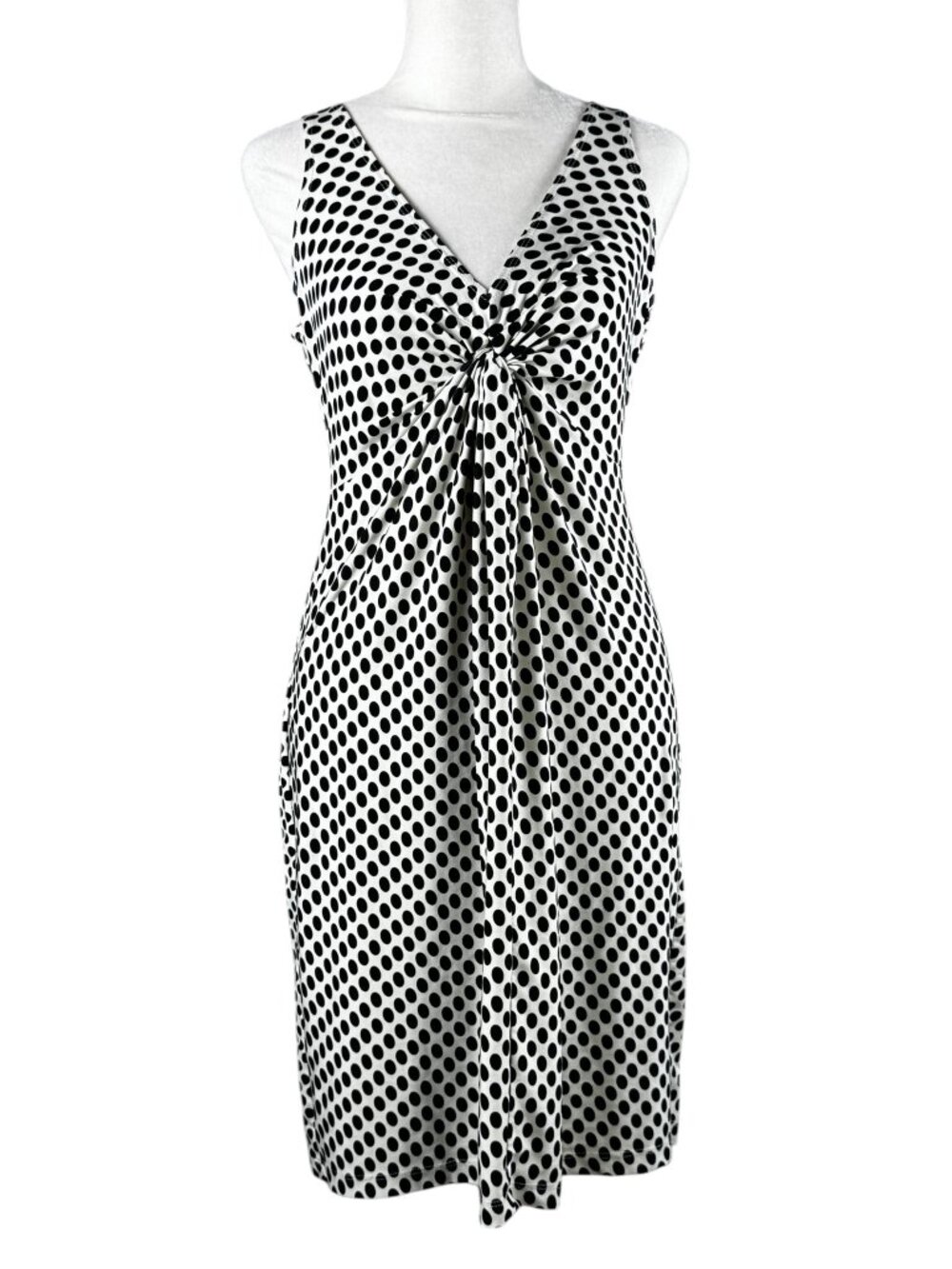Johnny Martin Vintage Black & White Polka Dot Dress Size Small